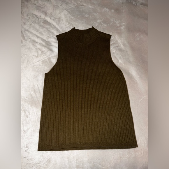 Madewell Pearson Mock-Neck Sweater Tank - Large - Picture 4 of 6